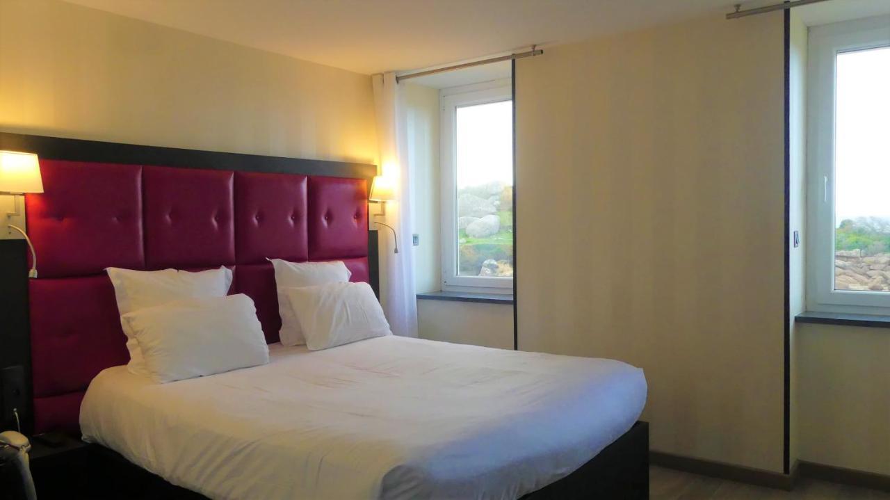 פרוס-גירק Logis Hotel Saint Guirec Et De La Plage מראה חיצוני תמונה