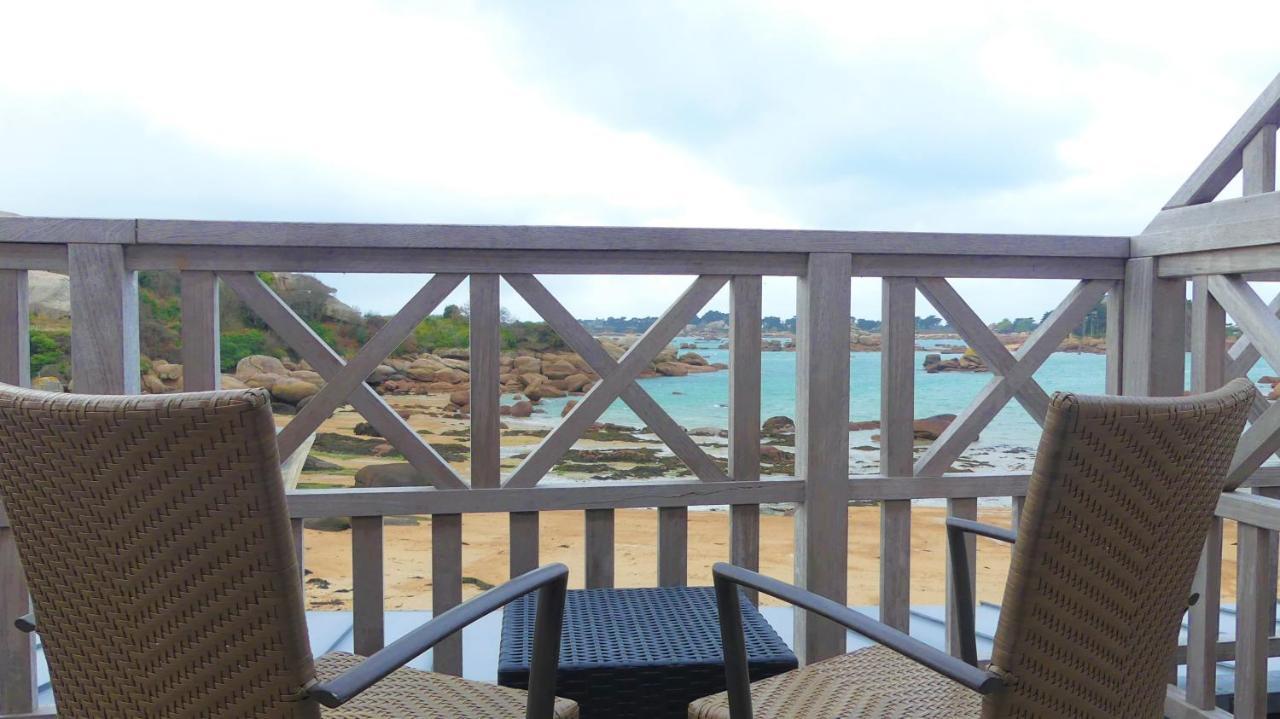 פרוס-גירק Logis Hotel Saint Guirec Et De La Plage מראה חיצוני תמונה