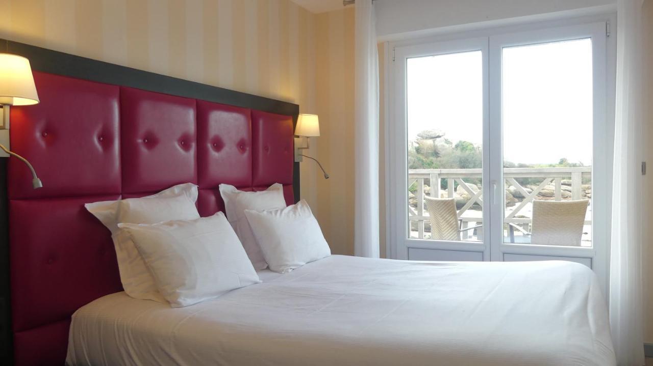 פרוס-גירק Logis Hotel Saint Guirec Et De La Plage מראה חיצוני תמונה