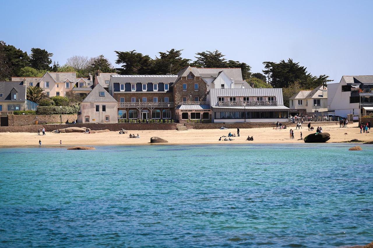 פרוס-גירק Logis Hotel Saint Guirec Et De La Plage מראה חיצוני תמונה