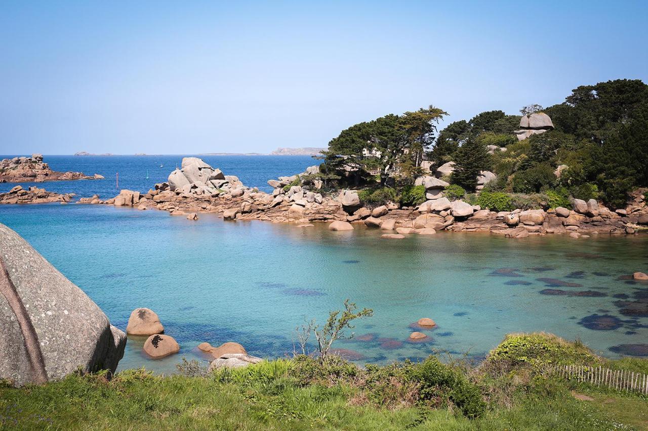 פרוס-גירק Logis Hotel Saint Guirec Et De La Plage מראה חיצוני תמונה
