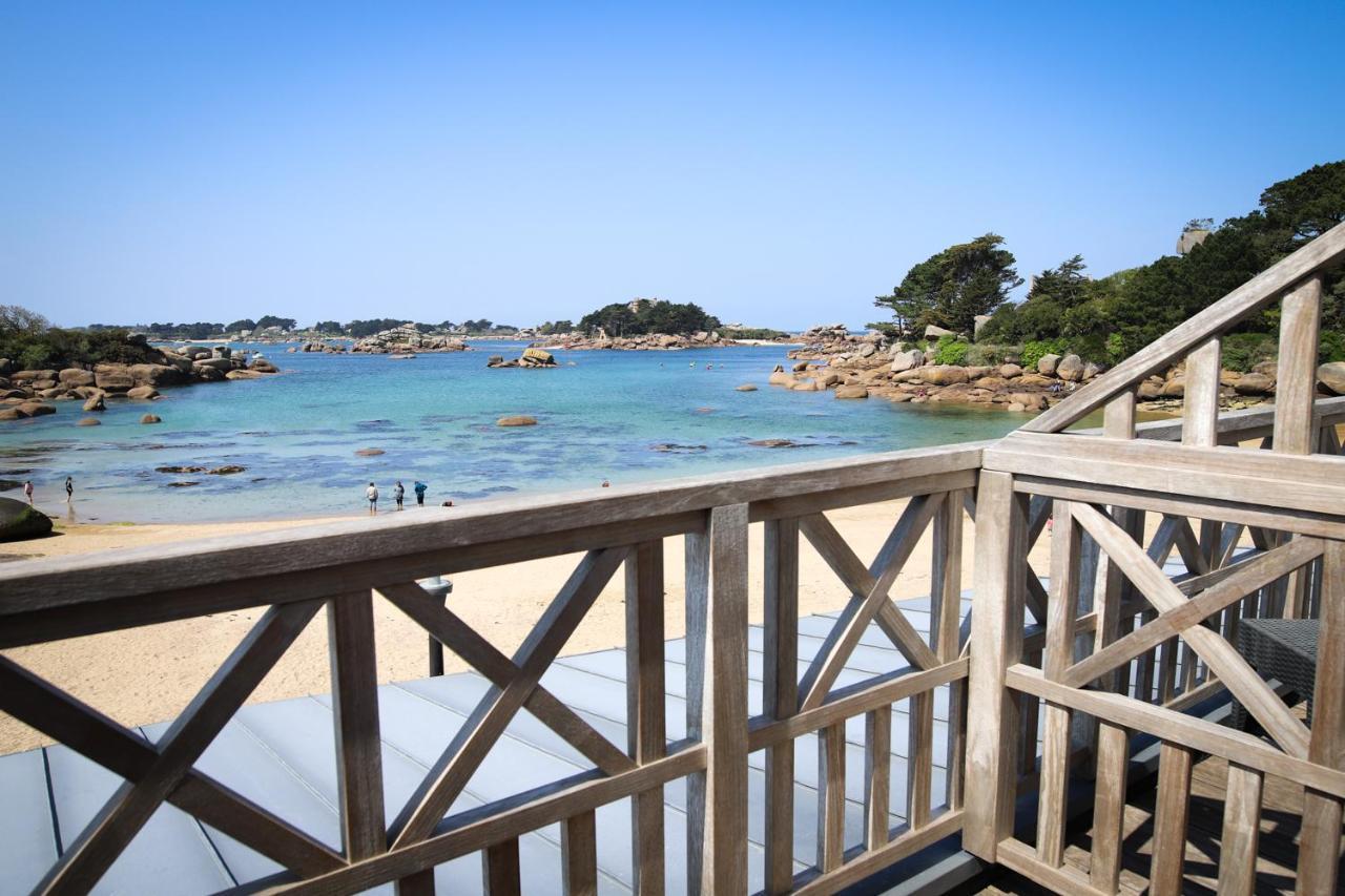 פרוס-גירק Logis Hotel Saint Guirec Et De La Plage מראה חיצוני תמונה