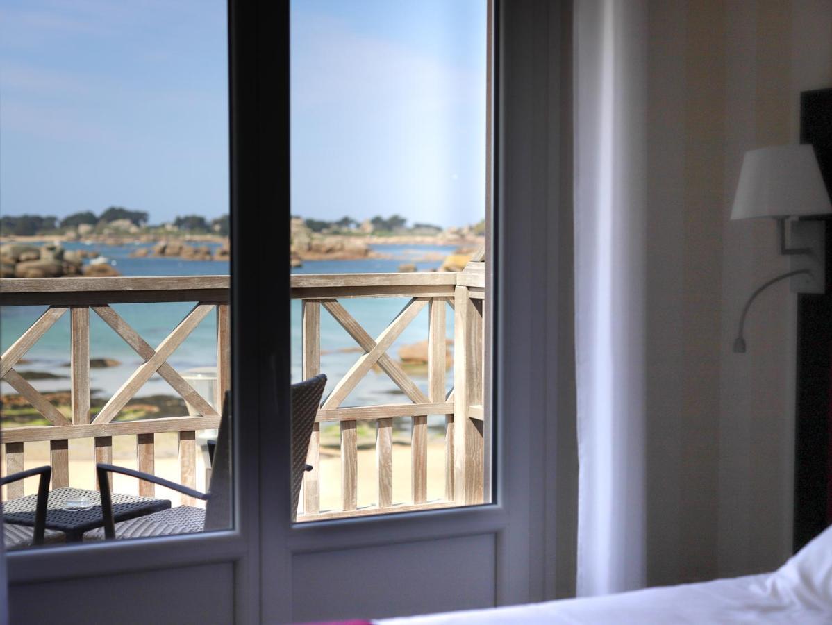 פרוס-גירק Logis Hotel Saint Guirec Et De La Plage מראה חיצוני תמונה