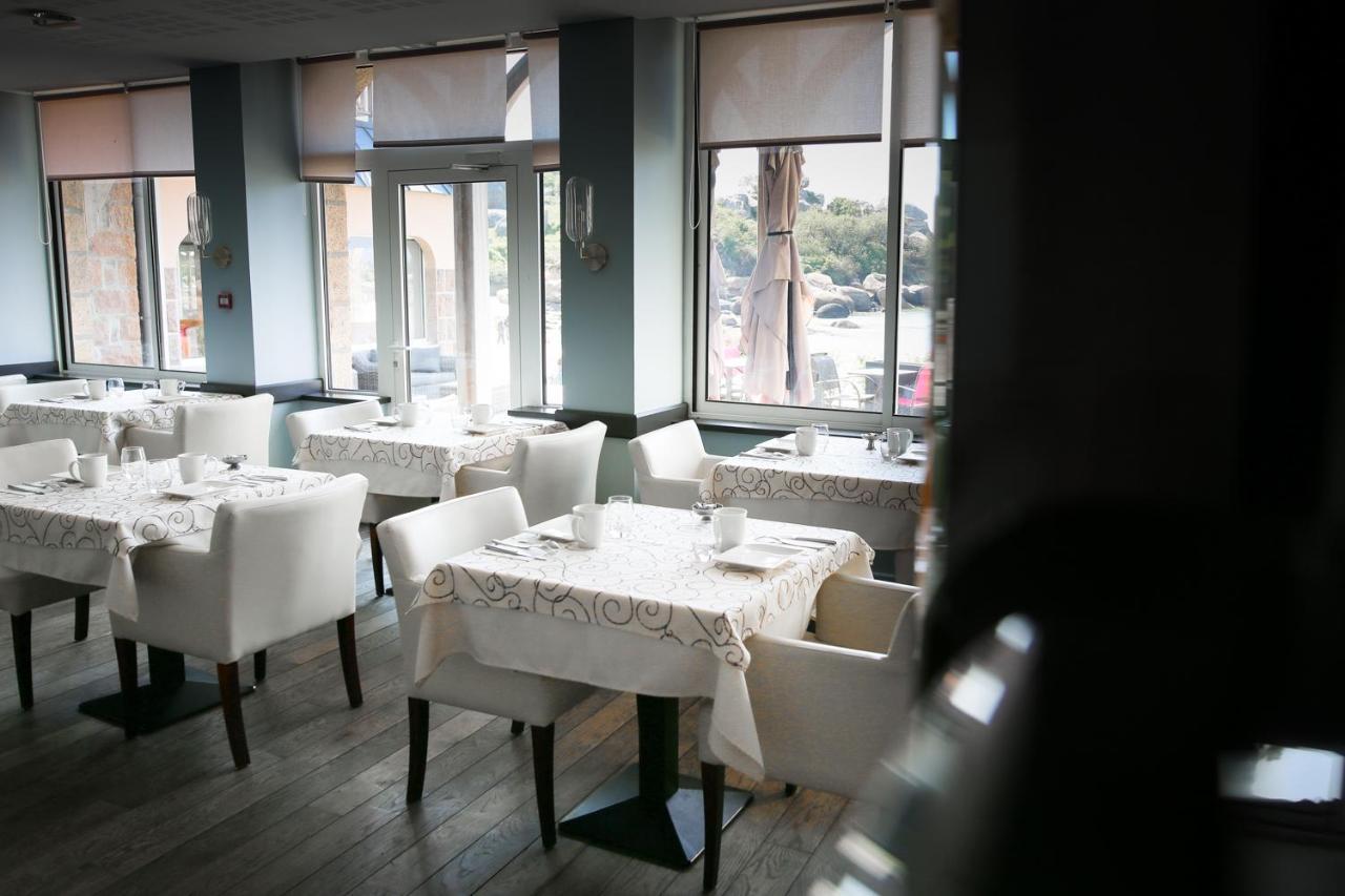 פרוס-גירק Logis Hotel Saint Guirec Et De La Plage מראה חיצוני תמונה