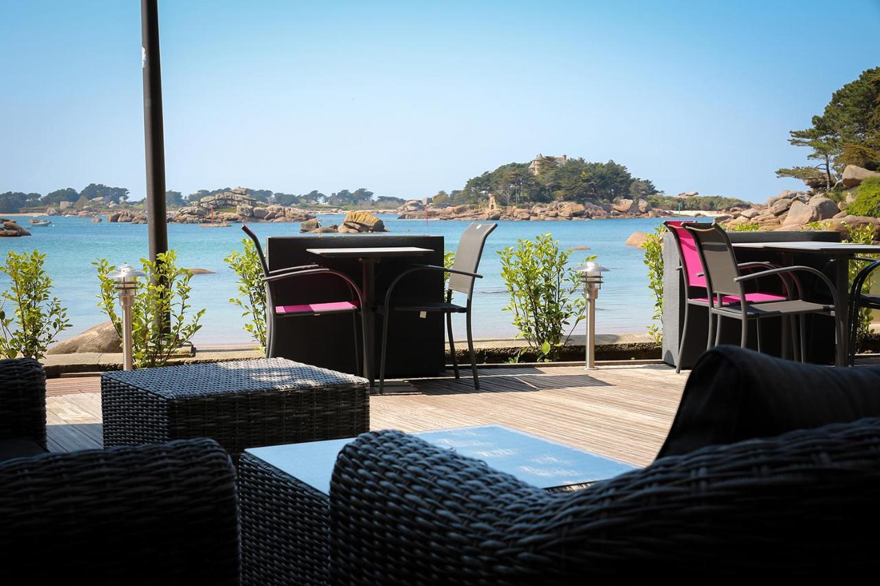 פרוס-גירק Logis Hotel Saint Guirec Et De La Plage מראה חיצוני תמונה
