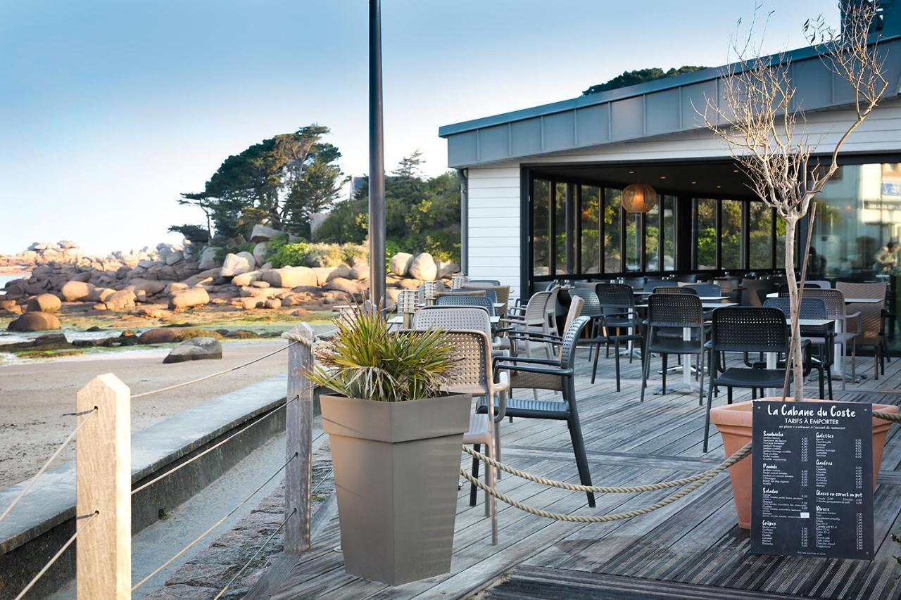 פרוס-גירק Logis Hotel Saint Guirec Et De La Plage מראה חיצוני תמונה