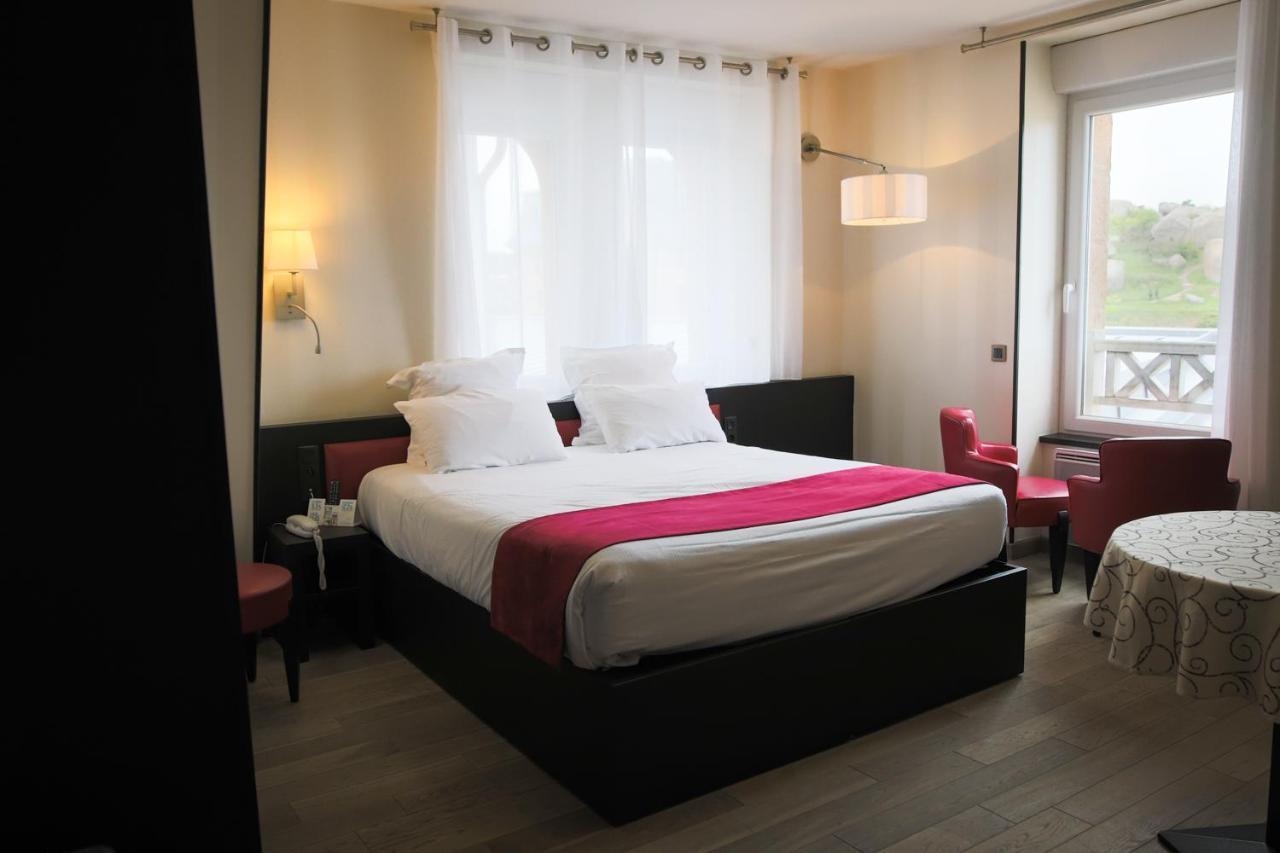 פרוס-גירק Logis Hotel Saint Guirec Et De La Plage מראה חיצוני תמונה