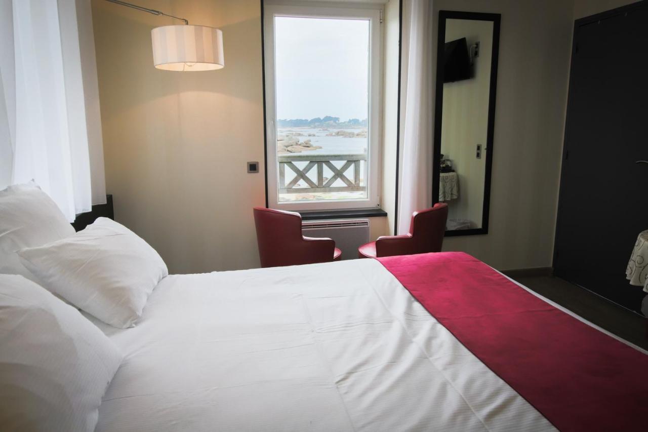 פרוס-גירק Logis Hotel Saint Guirec Et De La Plage מראה חיצוני תמונה