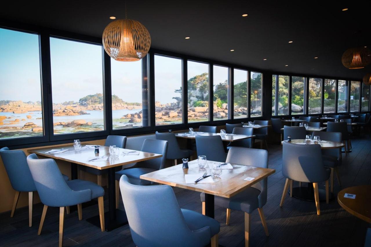 פרוס-גירק Logis Hotel Saint Guirec Et De La Plage מראה חיצוני תמונה