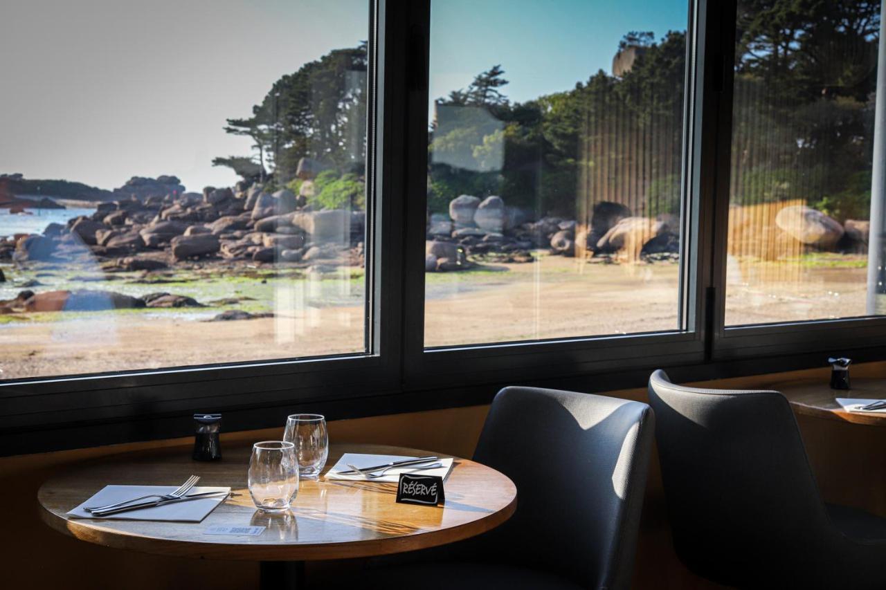 פרוס-גירק Logis Hotel Saint Guirec Et De La Plage מראה חיצוני תמונה