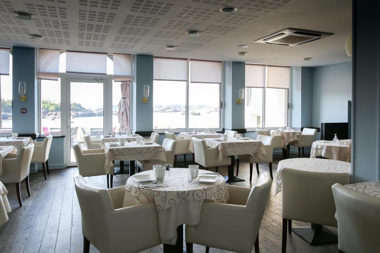 פרוס-גירק Logis Hotel Saint Guirec Et De La Plage מראה חיצוני תמונה