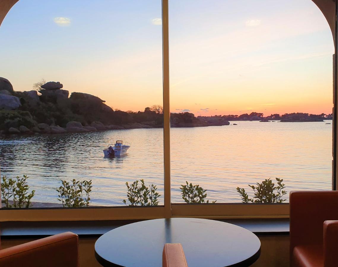 פרוס-גירק Logis Hotel Saint Guirec Et De La Plage מראה חיצוני תמונה