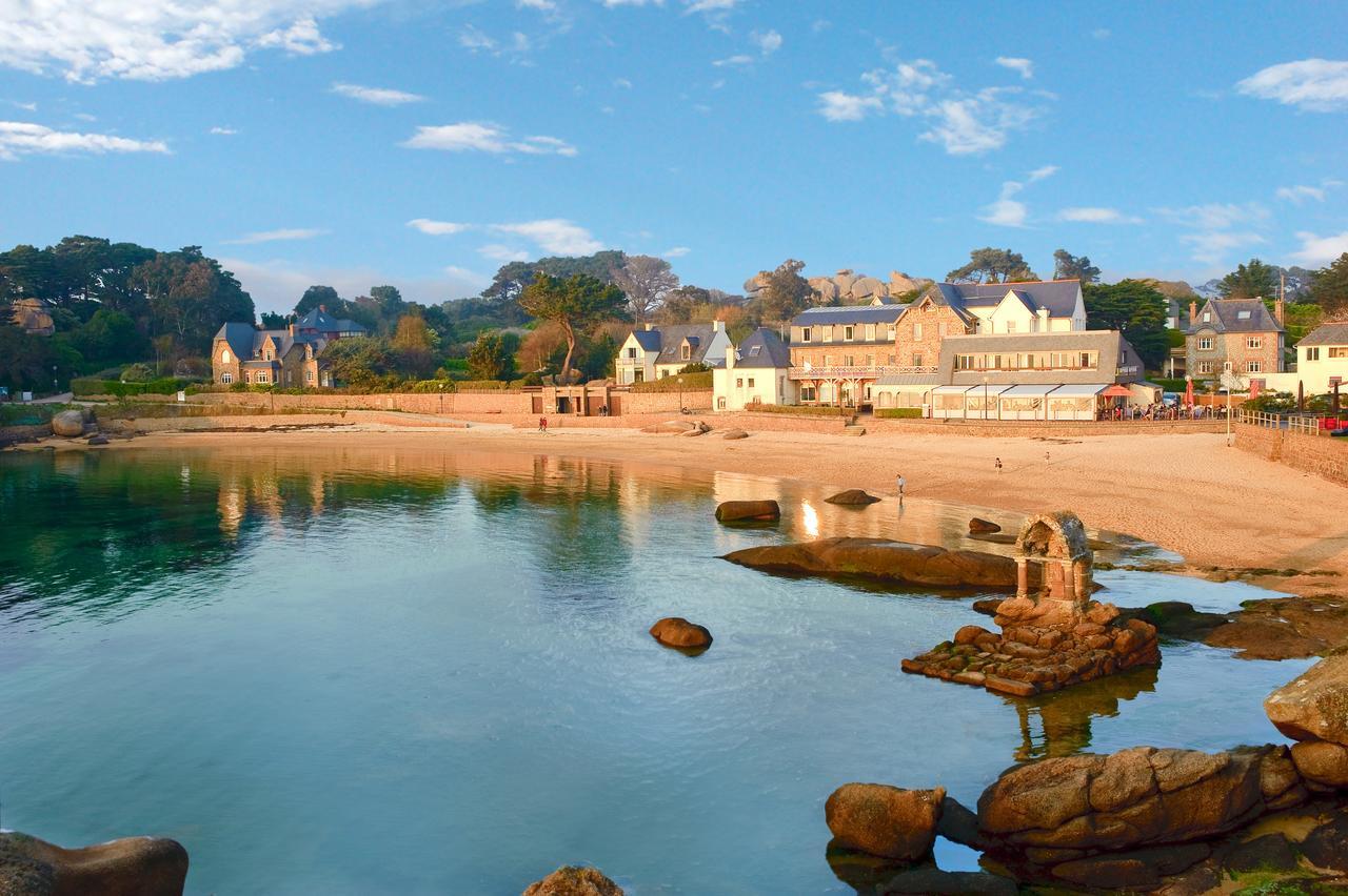 פרוס-גירק Logis Hotel Saint Guirec Et De La Plage מראה חיצוני תמונה